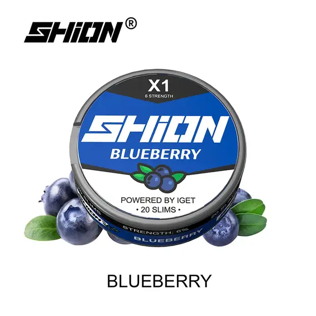 Blueberry Ice โ IGET SHION X1 Nicotine Pouch 6mg