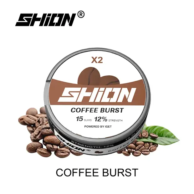 Coffee Burst โ IGET SHION X2 Nicotine Pouch 12mg