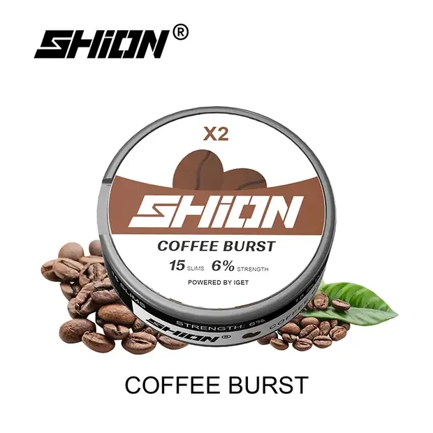 Coffee Burst โ IGET SHION X2 Nicotine Pouch 6mg