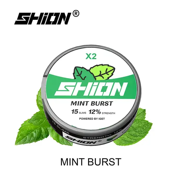Mint Burst โ IGET SHION X2 Nicotine Pouch 12mg