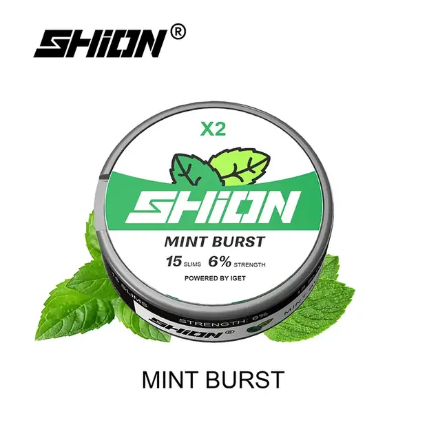 Mint Burst โ IGET SHION X2 Nicotine Pouch 6mg